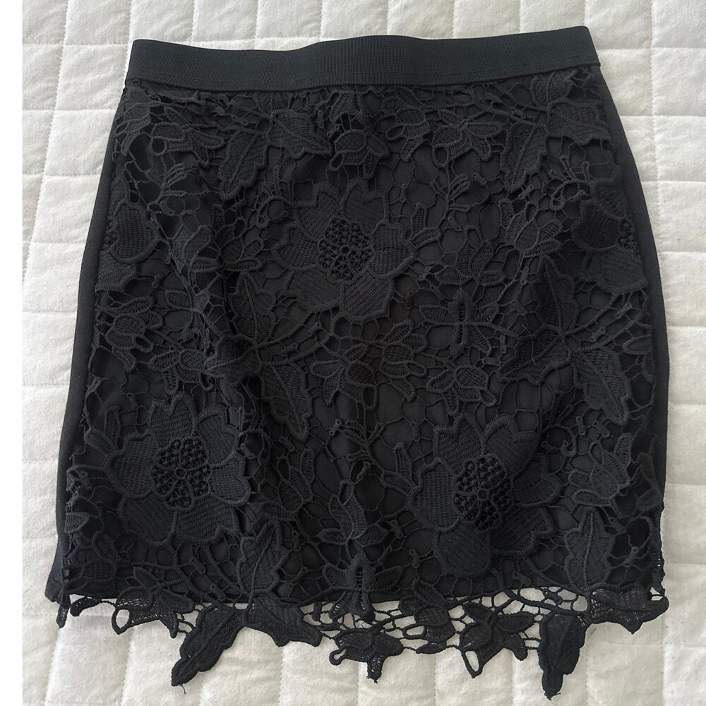 American Eagle Skirt Womens 4 Black Lace Mini Retro Y2K Indie Sleaze Whimsigoth